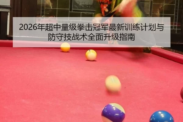 2026年超中量级拳击冠军最新训练计划与防守技战术全面升级指南